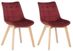 2er Set Esszimmerstühle Passaic Samt Schwarz -CLP a6ac9dc2 ad94 4200 b14a 471ff6f1239d