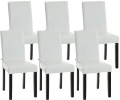 6er Set Esszimmerstuhl Ina Schwarz Weiß