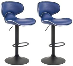 2er Set Barhocker Las Vegas V2 Kunstleder Weiß Blau -CLP ae5fcee3 d449 4492 945b d8788d3cf685