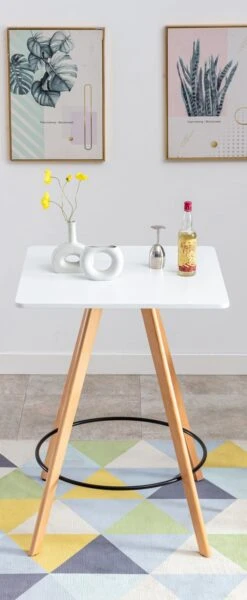 Stehtisch Nerja Eckig Natura (eckig) Weiß -CLP b05374ed 3c6f 420b 903b 61b25761b04a