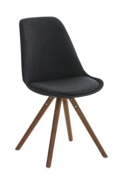 Stuhl Pegleg Stoff Rund Schwarz Schwarz -CLP b0f4fe5c 1091 420c 9af0 215cea54a155