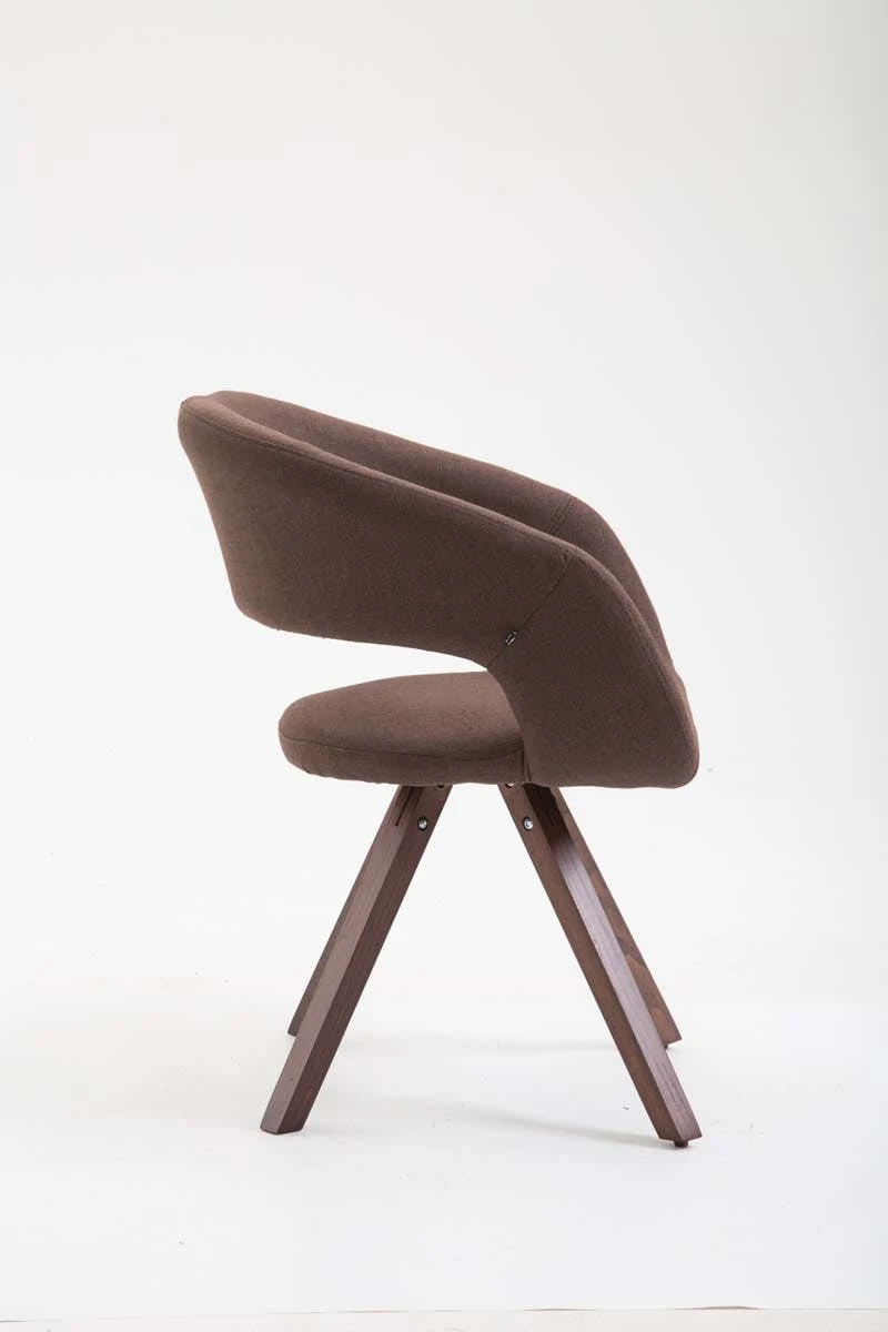 Esszimmerstuhl Suez Stoff Walnuss Braun 6 Esszimmerstuhl Suez Stoff Walnuss Braun – Bild 6