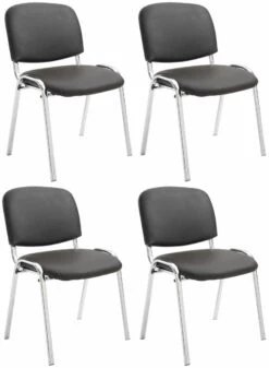 4er Set Stühle Ken C Kunstleder Rot -CLP b526d3cf f288 426f 8208 b353fe8eec19 2