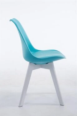 Besucherstuhl Borneo V2 Kunstleder Weiß (eiche) Blau -CLP b797487c 22f2 4b8d bf9a 050a385ee68a