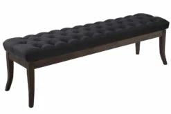 Sitzbank Ramses Stoff Antik-dunkel 150 Cm Schwarz