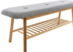 Sitzbank Marne Stoff 120 Cm Grau -CLP ba25d404 60d8 4b38 840e 432063dc7538