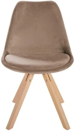 Stuhl Sofia Samt Square Braun -CLP bac81e9d 747a 44e5 9a78 b9c7480bb576