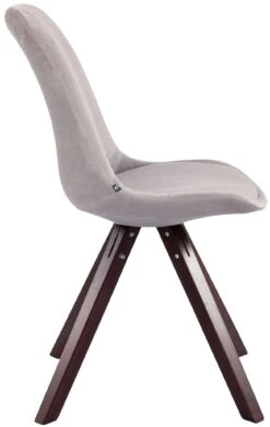 4er Set Stühle Toulouse Samt Square Cappuccino Grau -CLP bbf7dcc9 2f54 45c7 979e 8ed153c773b7