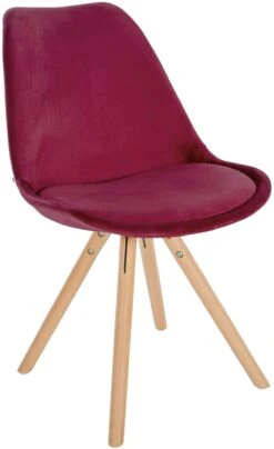 Stuhl Sofia Samt Rund Grau -CLP bcbce6b2 c5a0 41d9 b133 12c59082c400