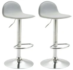 2er Set Barhocker Lucy V2 Chrom Grau -CLP c58a8e89 b27b 40ec 9661 36babc78c4bd