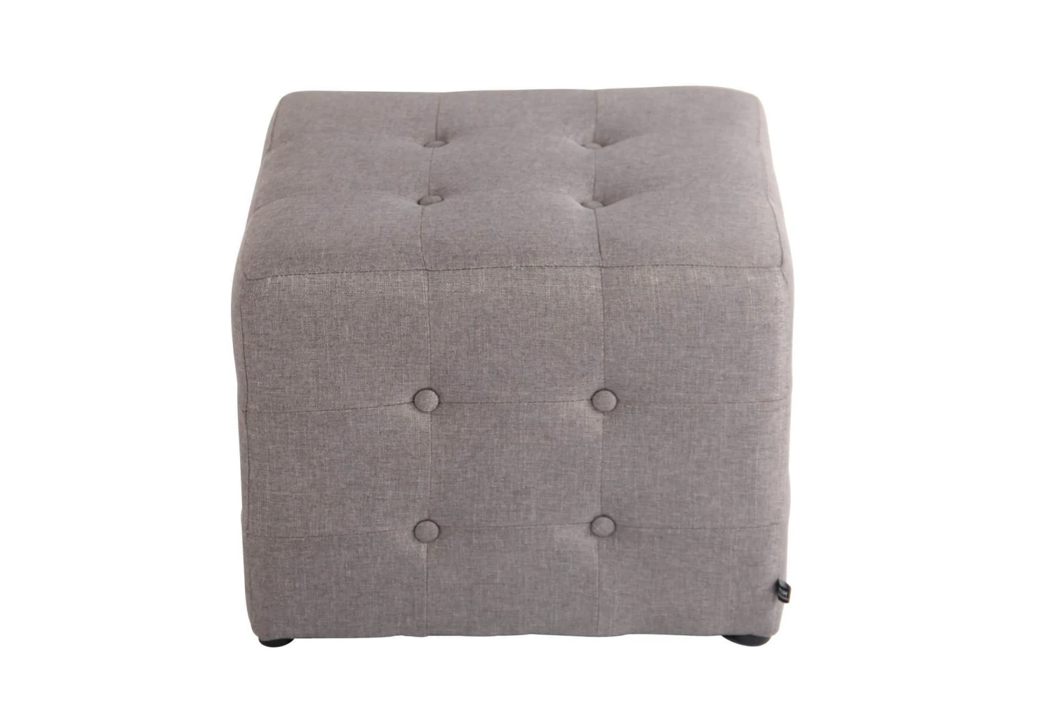 Sitzhocker Melbourne Stoff Grau 7 Sitzhocker Melbourne Stoff Grau – Bild 7