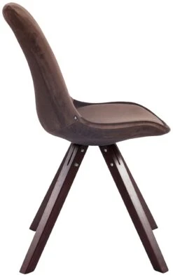 Besucherstuhl Toulouse Samt Square Cappuccino Braun -CLP c7894992 07ba 489c 98ea 9a10a1f641bc