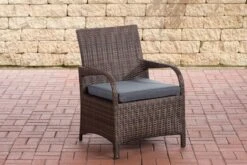 Stuhl Pizzo Eisengrau Braun-meliert