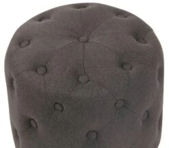 Sitzhocker Naila Stoff Dunkelgrau -CLP d1b07350 042f 4357 a95a 9e93ed76f7da