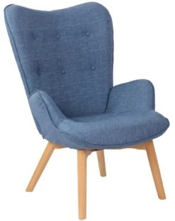 Lounger Durham Stoff Blau