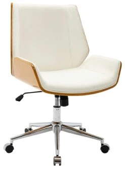 Bürostuhl Zwolle Kunstleder Walnuss/braun -CLP da431a61 139b 4c59 8cd2 f01c0d62e6dc