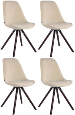 4er Set Stühle Toulouse Samt Rund Cappuccino (eiche) Braun 9 4er Set Stühle Toulouse Samt Rund Cappuccino (eiche) Braun -CLP dba73297 5354 4e26 9582 f7d455896f5e