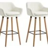 2er Set Barhocker Grant Kunstleder Weiß