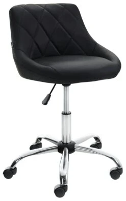 Arbeitshocker Lazio Kunstleder Schwarz