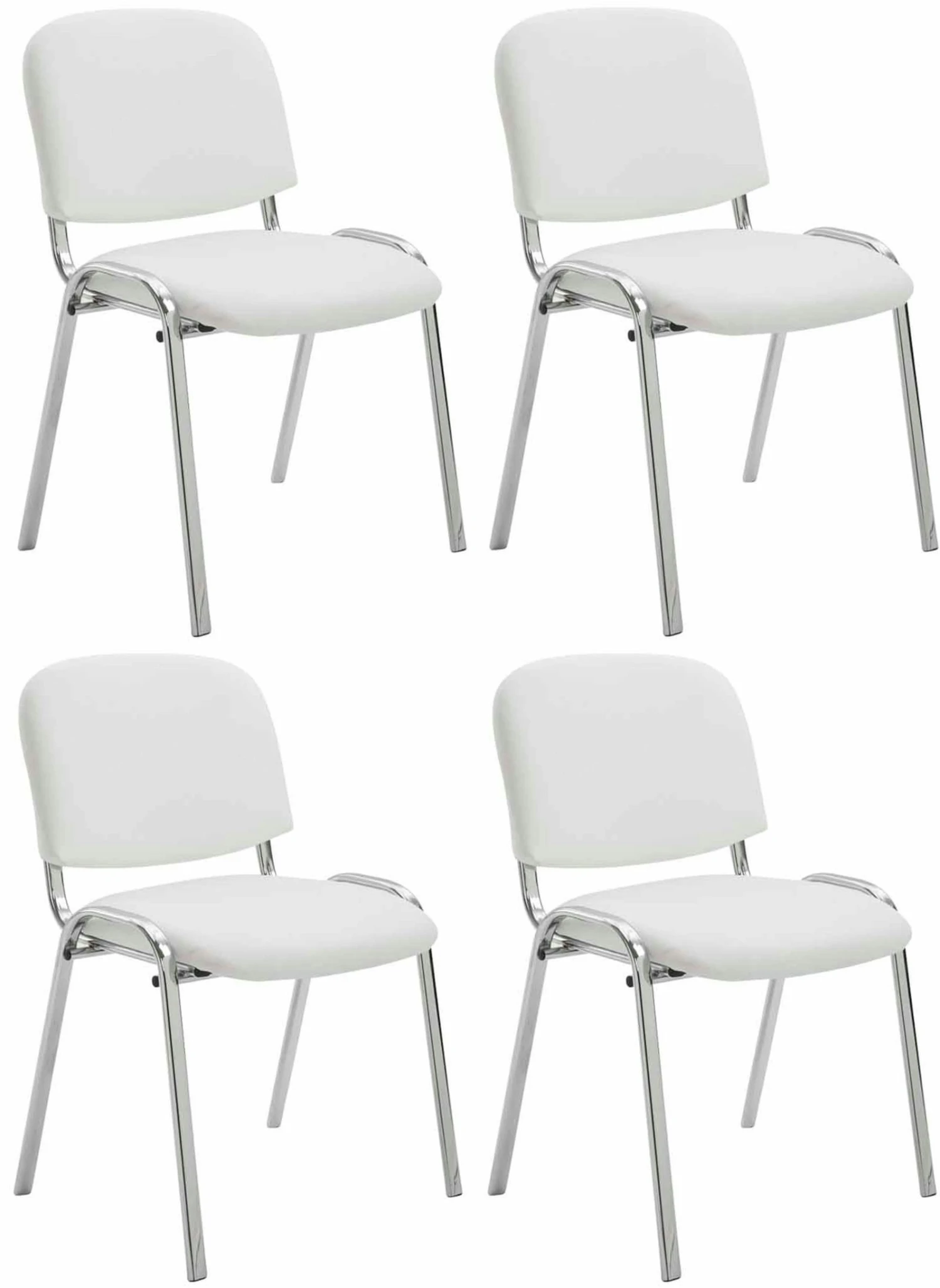 4er Set Stühle Ken C Kunstleder Braun 4 4er Set Stühle Ken C Kunstleder Braun – Bild 4