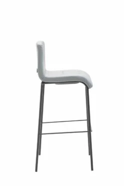 2er Set Barhocker Kado Kunstleder Rund Schwarz Grau -CLP df904202 4afe 4502 a436 9229f3a9e7bf