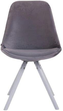 4er Set Stühle Toulouse Samt Rund Weiß Dunkelgrau 13 4er Set Stühle Toulouse Samt Rund Weiß Dunkelgrau -CLP dff10ff6 7796 4da8 8bcb 83028b2c9d8d