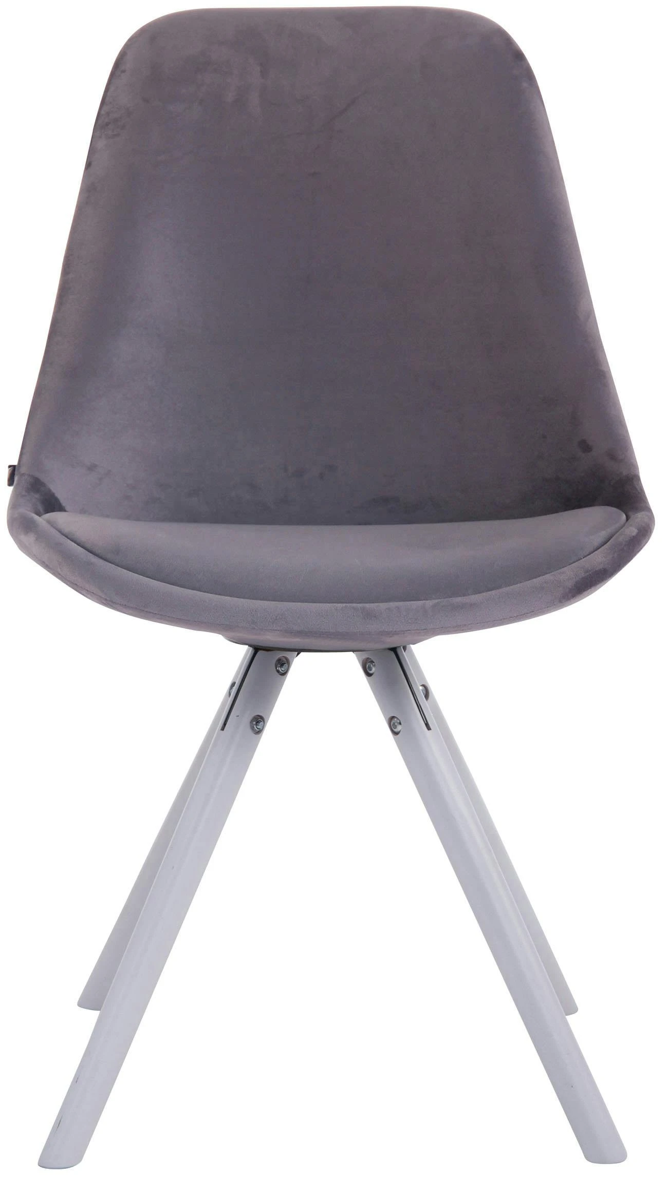 4er Set Stühle Toulouse Samt Rund Weiß Dunkelgrau 7 4er Set Stühle Toulouse Samt Rund Weiß Dunkelgrau – Bild 7