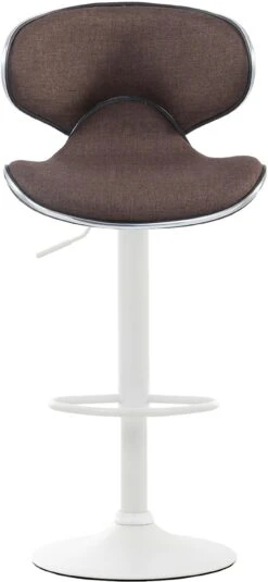 2er Set Barhocker Las Vegas V2 Stoff Weiß Braun -CLP e0a83898 a103 4706 b0dc ff92c611cf5b