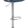 Barhocker Shanghai Stoff Chrom Blau