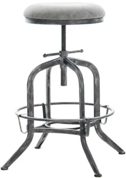 2er Set Barhocker Avadi Vintage Kunstleder Antik-silber Dunkelgrau -CLP e4a89845 2d59 48f8 a256 6673160b3323