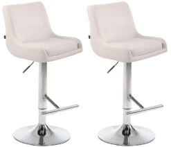2er Set Barhocker Club Kunstleder Chrom Schwarz -CLP e662f384 f2b8 402b a74c 9beb866e7802