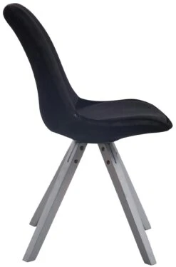 Besucherstuhl Toulouse Samt Square Grau Schwarz -CLP e969d868 9598 401b a2f1 ad50ed977aa6