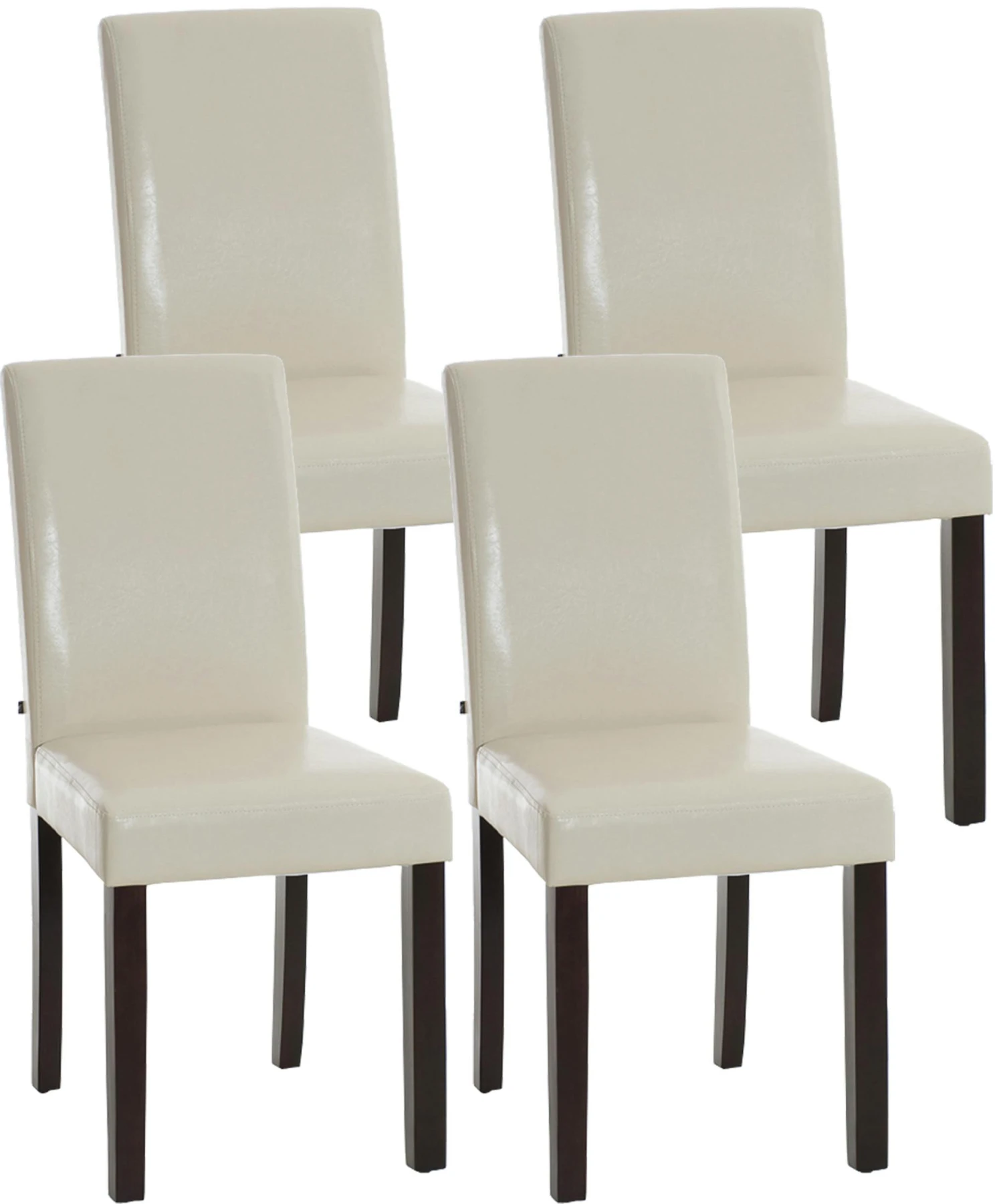 4er Set Esszimmerstuhl Ina Dunkelbraun Creme 1 4er Set Esszimmerstuhl Ina Dunkelbraun Creme