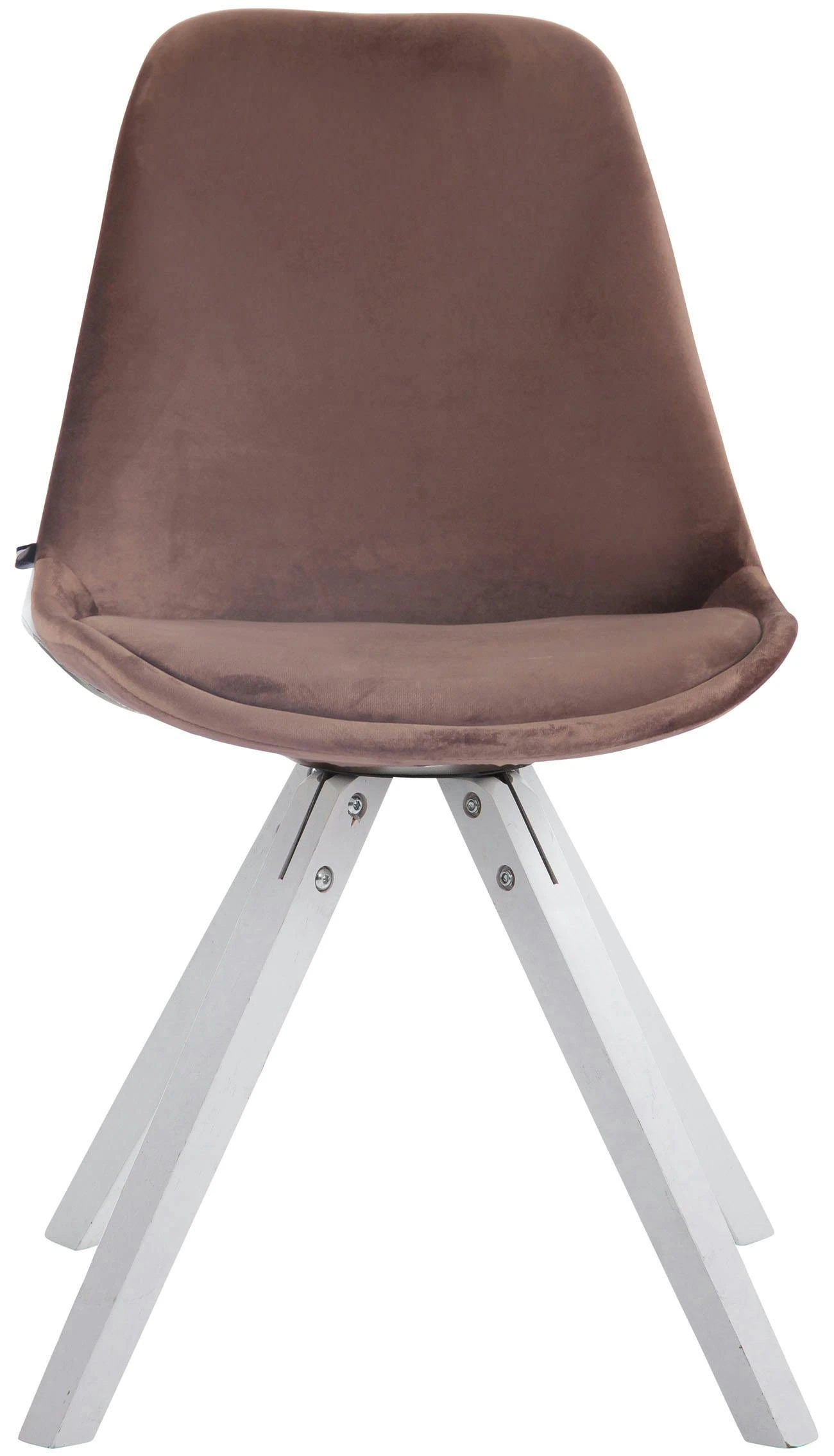 4er Set Stühle Toulouse Samt Square Weiß (eiche) Braun 7 4er Set Stühle Toulouse Samt Square Weiß (eiche) Braun – Bild 7