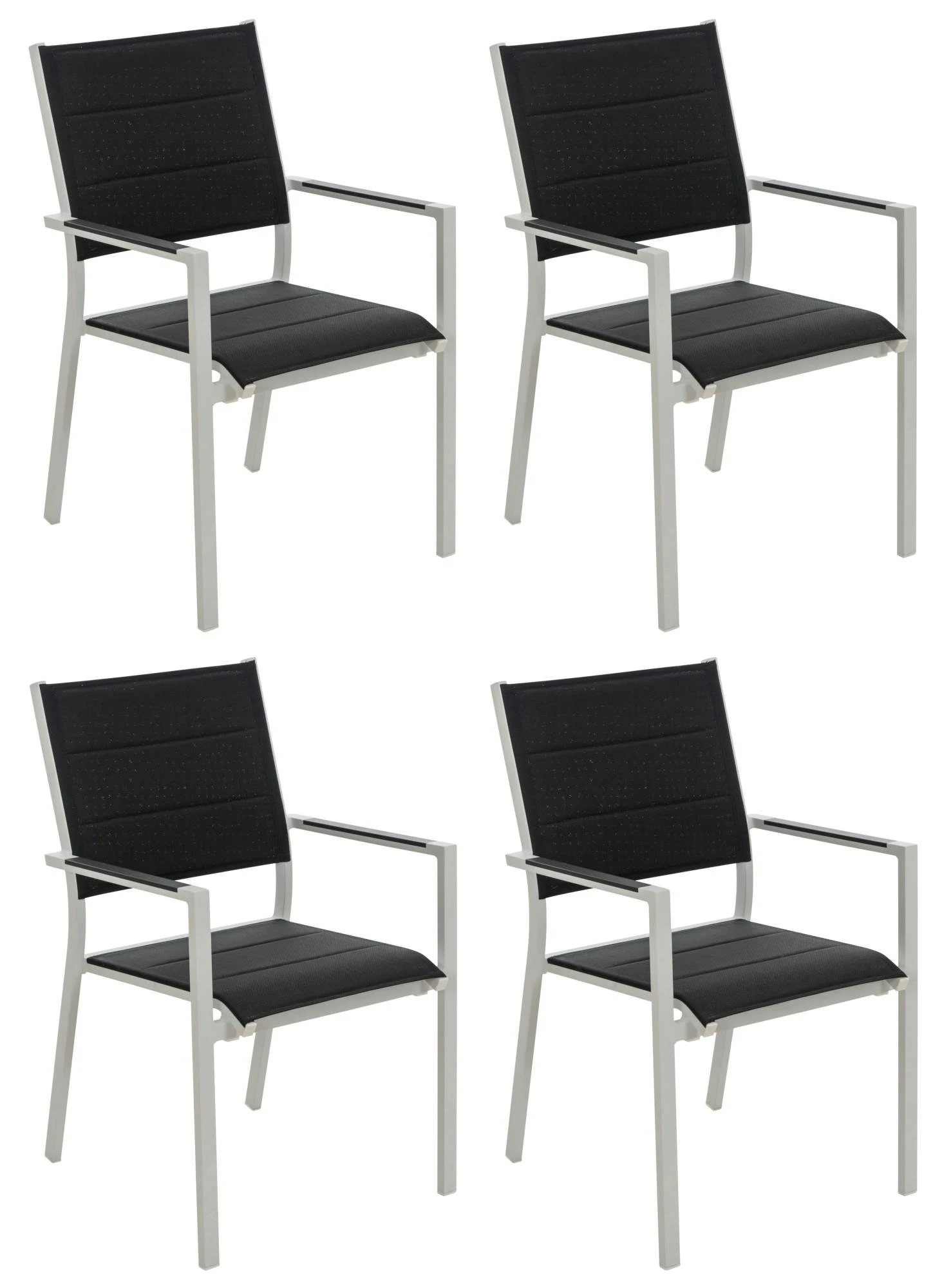 4er Set Stapelstühle Leonie Schwarz 4 4er Set Stapelstühle Leonie Schwarz – Bild 4