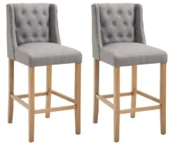 2er Set Barhocker Cassandra Stoff Antik-hell Rot -CLP ee774de5 0e6f 48d2 aa70 f84980012621