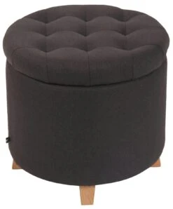 Sitzhocker Medan Stoff Schwarz -CLP ef0f5459 5c79 485d adcd 4ba11e4add94 1