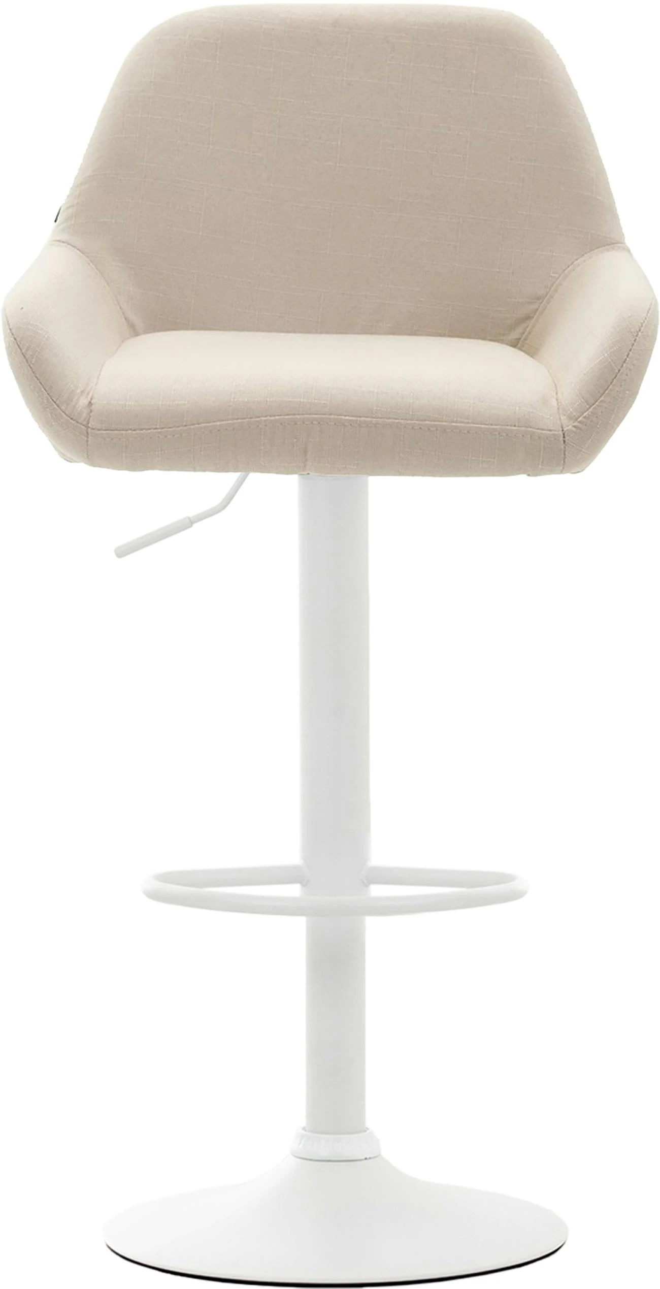 2er Set Barhocker Braga Stoff Weiß Creme 7 2er Set Barhocker Braga Stoff Weiß Creme – Bild 7