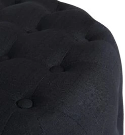 Sitzhocker Medan Stoff Schwarz -CLP f15a5f47 9057 42dc 9438 c63334e9993d