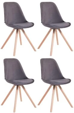 4er Set Stühle Toulouse Samt Rund Natura (eiche) Blau 10 4er Set Stühle Toulouse Samt Rund Natura (eiche) Blau -CLP f5023226 e25f 47b2 9e16 855b7acb1173 2