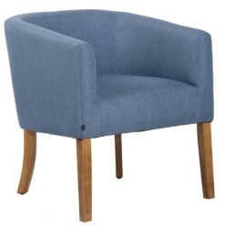 Sessel Nemea Stoff Antik-hell Blau