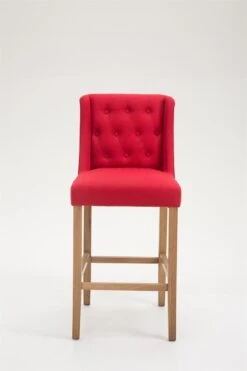 2er Set Barhocker Cassandra Stoff Antik-hell Rot -CLP fabd8ea9 9c52 4242 9aa1 676eaff8e71f