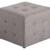 Sitzhocker Melbourne Stoff Grau